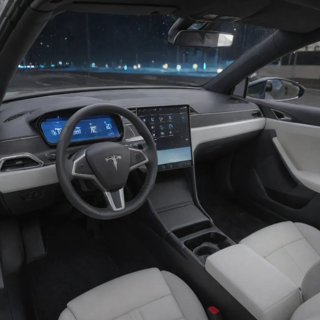 Minimalist Interior Design of the Tesla Model 3