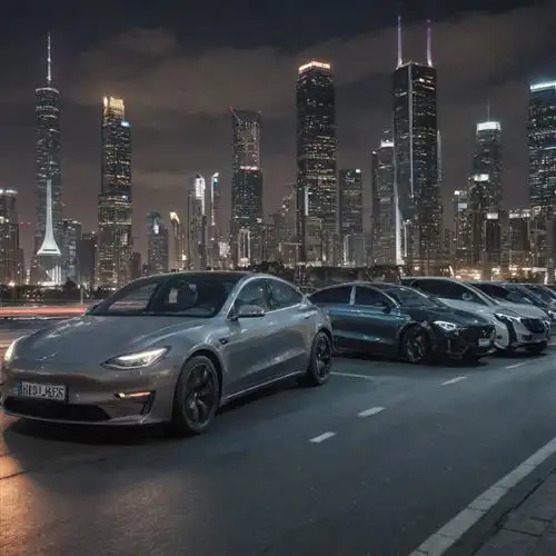 Tesla Model 3 - Sleek Lines and Aerodynamic Silhouettes